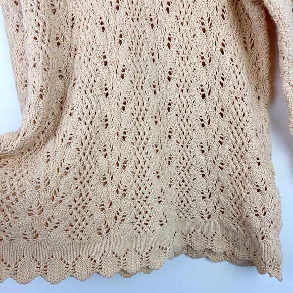 Vintage Roll Neck Open Knit Sweater - Picture 4 of 7